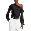 Simkhai Smikhai Alice Draped One Shoulder Top In Black