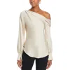 Simkhai Alice Asymmetric Blouse In White