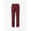 Simkhai Womens Sangria Cable-knit Straight-leg Cotton And Cashmere Trousers Xs In Burgundy