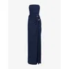 Simkhai Emma Draped Corset Gown In Midnight