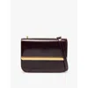 Simkhai Womens Oxblood Remy Flap Leather Clutch-bag
