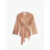 Simkhai Rowen Fringe Jacket Camel In Camel