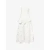 Simkhai Womens White Audrey Bustier Woven Midi Dress In White