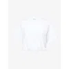 Simkhai Womens White Jojo Cropped Cotton-jersey T-shirt Xs In White