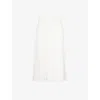 Simkhai Womens White Stella Pleated Woven Midi Skirt Xs In White