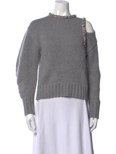 Pre-owned Simkhai Wool Asymmetrical Sweater In Grey