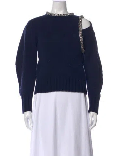 Pre-owned Simkhai Wool Asymmetrical Sweater W/ Tags In Blue