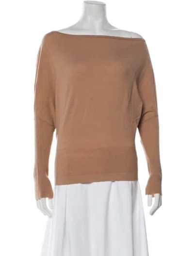 Pre-owned Simkhai Wool Bateau Neckline Sweater In Neutral
