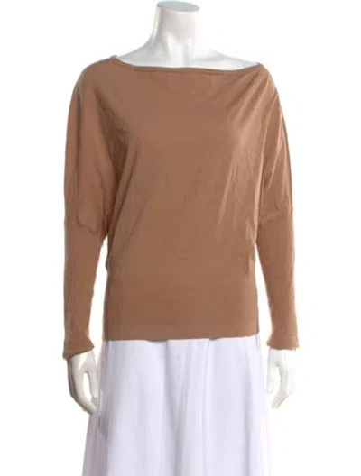 Pre-owned Simkhai Wool Bateau Neckline Sweater In Neutral