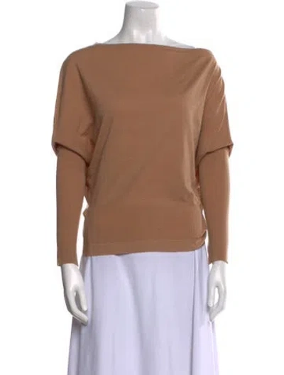 Pre-owned Simkhai Wool Bateau Neckline Sweater W/ Tags In Neutral