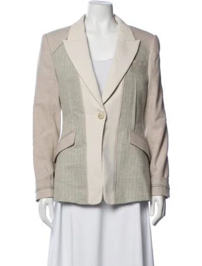 Pre-owned Simkhai Wool Blazer W/ Tags In White