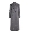 Simkhai Wool-blend Embellished Gianni Coat In Gray