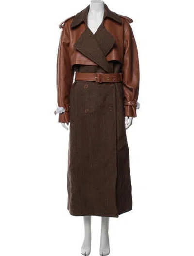 Pre-owned Simkhai Wool Coat In Brown/neutrals