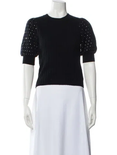 Pre-owned Simkhai Wool Crew Neck Sweater In Black