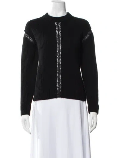 Pre-owned Simkhai Wool Crew Neck Sweater In Black