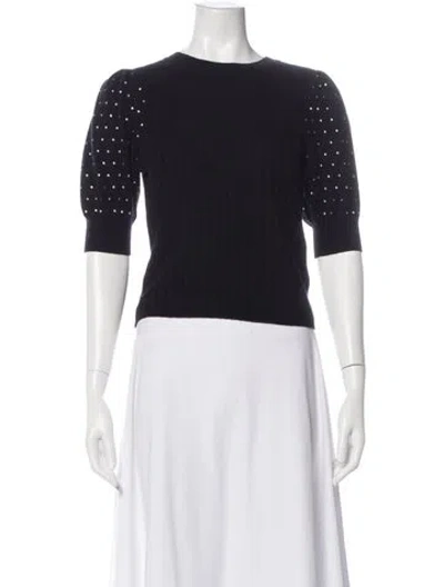 Pre-owned Simkhai Wool Crew Neck Sweater In Black