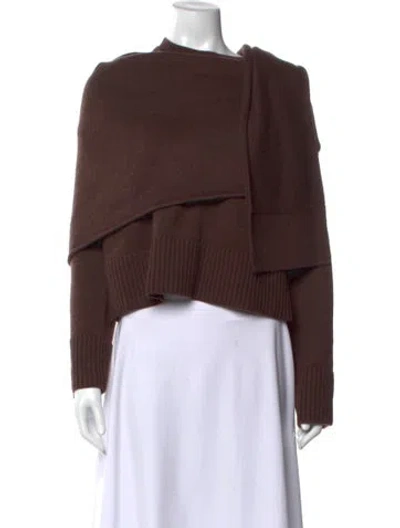 Pre-owned Simkhai Wool Crew Neck Sweater In Brown
