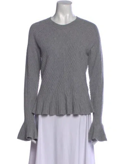 Pre-owned Simkhai Wool Crew Neck Sweater In Gray