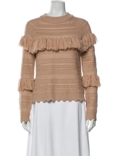 Pre-owned Simkhai Wool Crew Neck Sweater In Neutral