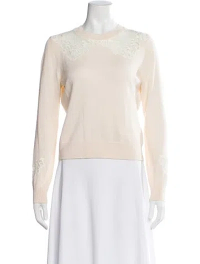 Pre-owned Simkhai Wool Crew Neck Sweater In Neutral