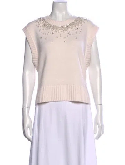 Pre-owned Simkhai Wool Crew Neck Sweater In Neutral