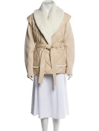 Pre-owned Simkhai Wool Down Coat In Neutral