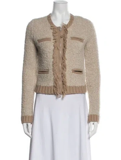 Pre-owned Simkhai Wool Jacket In Neutrals