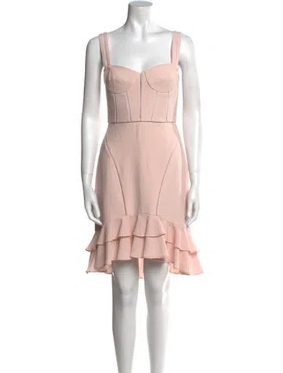 Pre-owned Simkhai Wool Knee-length Dress In Pink