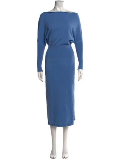 Pre-owned Simkhai Wool Long Dress In Blue