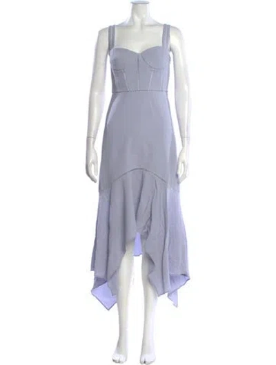 Pre-owned Simkhai Wool Long Dress In Blue