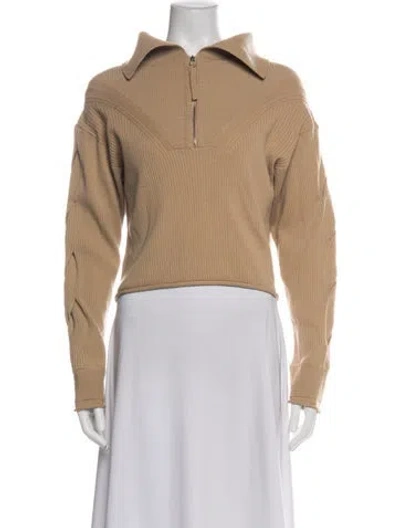 Pre-owned Simkhai Wool Long Sleeve Top In Neutral