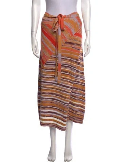 Pre-owned Simkhai Wool Midi Length Skirt In Purple