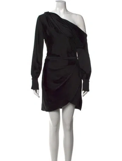 Pre-owned Simkhai Wool Mini Dress In Black