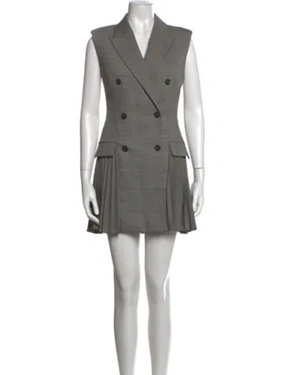 Pre-owned Simkhai Wool Mini Dress In Grey