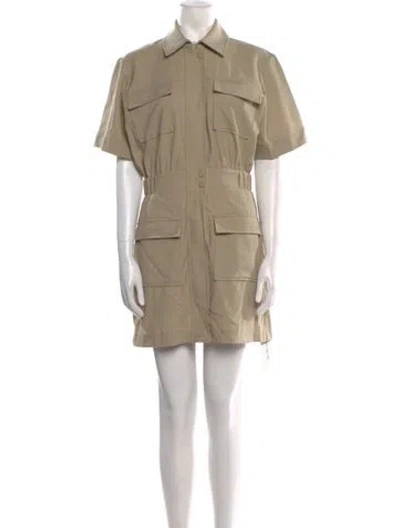 Pre-owned Simkhai Wool Mini Dress In Neutral