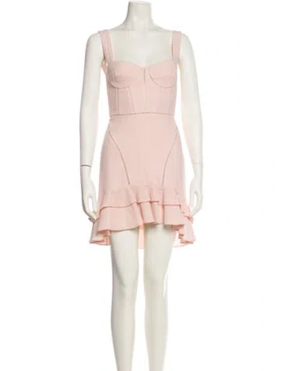 Pre-owned Simkhai Wool Mini Dress In Pink