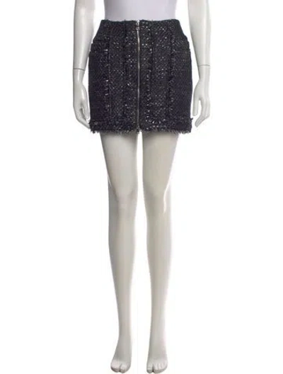 Pre-owned Simkhai Wool Mini Skirt In Black