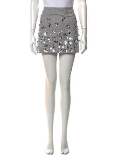 Pre-owned Simkhai Wool Mini Skirt In Black