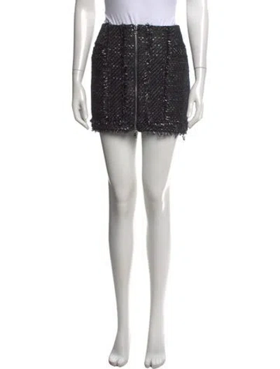 Pre-owned Simkhai Wool Mini Skirt In Black