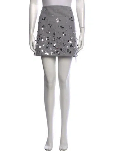 Pre-owned Simkhai Wool Mini Skirt In Black