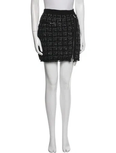 Pre-owned Simkhai Wool Mini Skirt In White