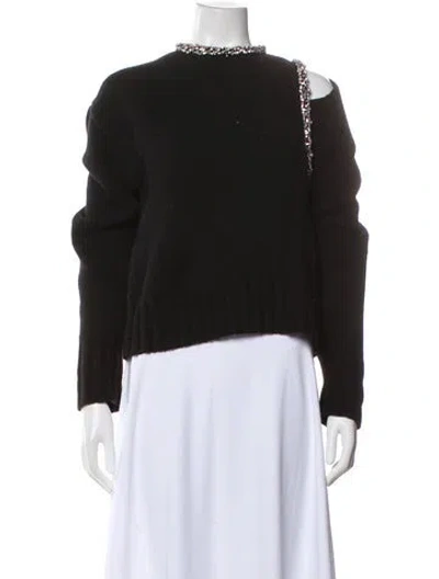 Pre-owned Simkhai Wool Mock Neck Sweater In Black