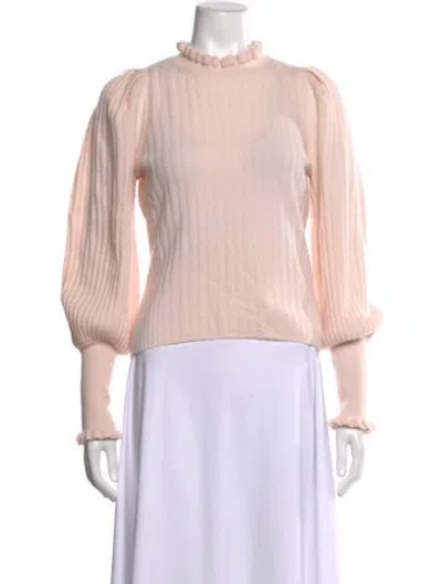 Pre-owned Simkhai Wool Mock Neck Sweater In Pink