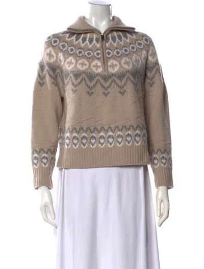 Pre-owned Simkhai Wool Patterned Sweater In Neutral