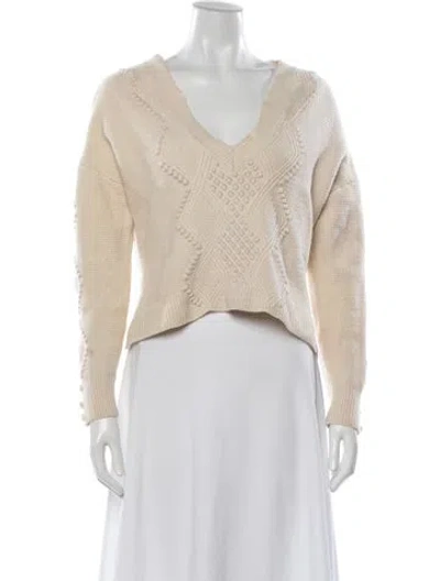 Pre-owned Simkhai Wool Patterned Sweater In Neutrals