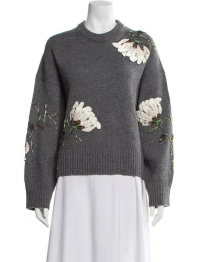Pre-owned Simkhai Wool Patterned Sweater W/ Tags In Gray
