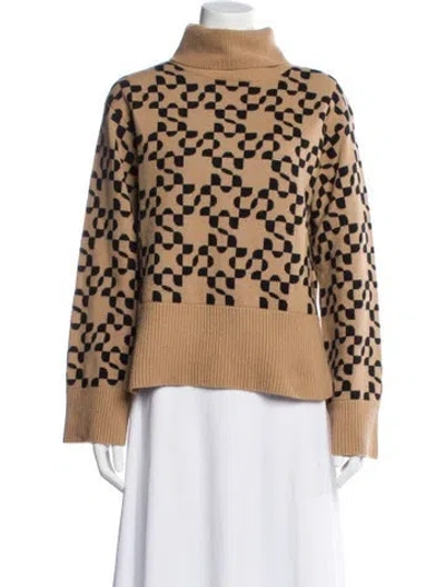 Pre-owned Simkhai Wool Printed Sweater In Brown