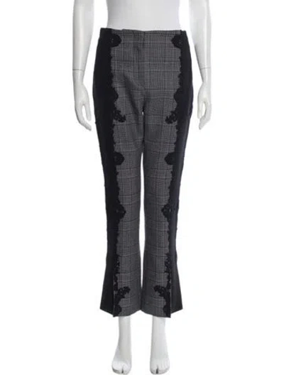 Pre-owned Simkhai Wool Straight Leg Pants In Grey