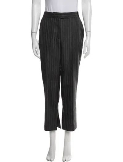 Pre-owned Simkhai Wool Straight Leg Pants In Grey
