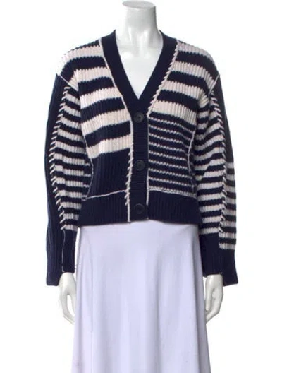 Pre-owned Simkhai Wool Striped Sweater In Blue